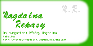 magdolna repasy business card