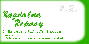 magdolna repasy business card